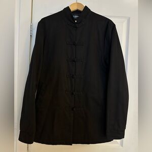 Black lined coat